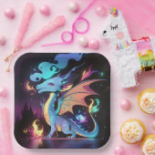 Betoverd Drakenvuur Papieren Bordje (Feest)