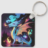 Betoverd Drakenvuur Sleutelhanger (Achterkant)