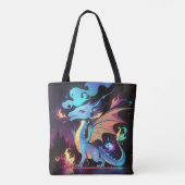 Betoverd Drakenvuur Tote Bag (Achterkant)