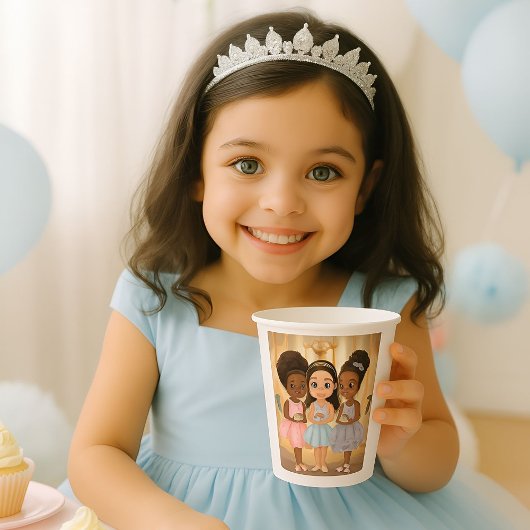 Betoverd Elixir Melanated Princess Magic Papieren Bekers