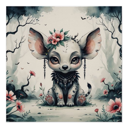 betoverd fantasiewezen perfect poster (Voorkant)