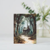 Betoverd Forest Cottage Briefkaart (Staand voorkant)