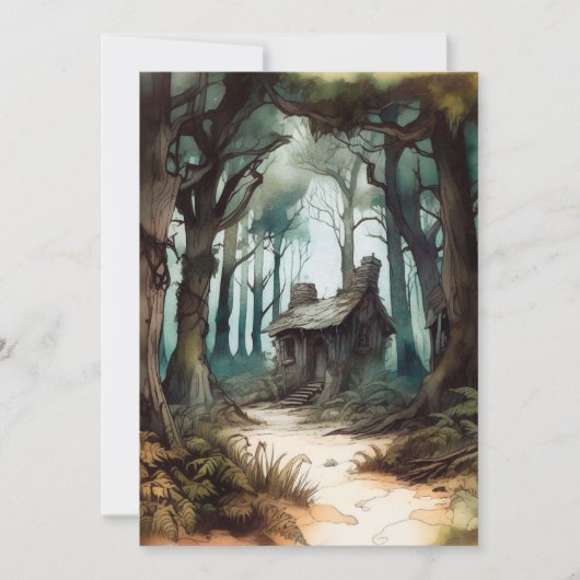 Betoverd Forest Cottage Kaart (Voorkant)