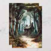 Betoverd Forest Cottage Kaart (Voorkant / Achterkant)