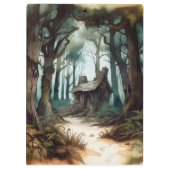Betoverd Forest Cottage Klembord (Achterkant)