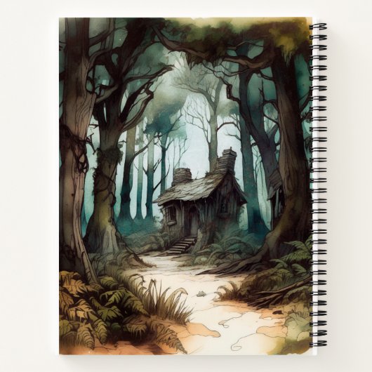 Betoverd Forest Cottage Notitieboek (Achterkant)