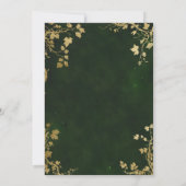 Betoverd Forest Minimal Foliage Lijst Baby shower Kaart (Achterkant)