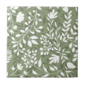 Betoverd gebladerte  bloementuin HD Pattern Tegeltje (Voorkant)