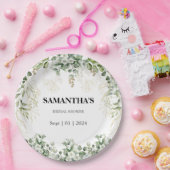 Betoverd gebladerte goud & groen Vrijgezellenfeest Papieren Bordje (Feest)