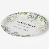 Betoverd gebladerte goud & groen Vrijgezellenfeest Papieren Bordje (Gekanteld)