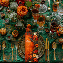 Betoverd gebrand Sinaasappel Herfst Minimal Dinner