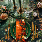 Betoverd gebrand Sinaasappel Herfst Minimal Dinner Menu