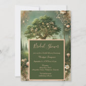 Betoverd groen bos middeleeuws Vrijgezellenfeest Kaart (Voorkant)