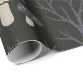 Betoverd Halloween-bospatroon Cadeaupapier (Rol Hoek)