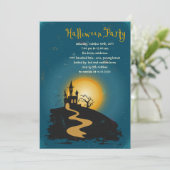 Betoverd Halloween Feest Kaart (Staand voorkant)