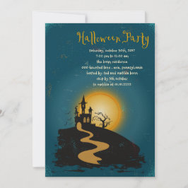 Betoverd Halloween Feest Kaart