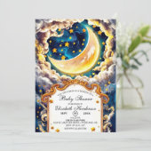 Betoverd hemels Baby shower Kaart (Staand voorkant)