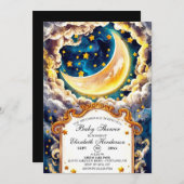 Betoverd hemels Baby shower Kaart (Voorkant / Achterkant)