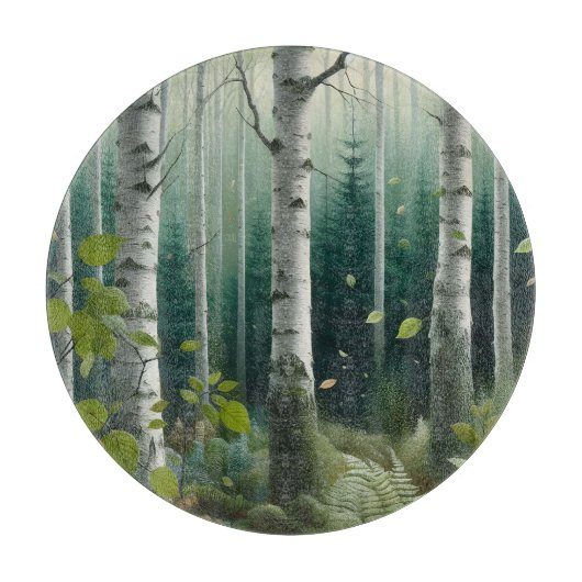 Betoverd Houtland Bos Snijplank (Voorkant)