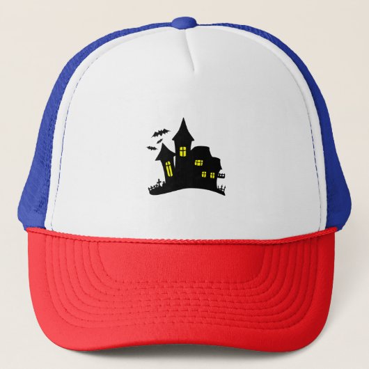 Betoverd Huis Spoken Halloween Trucker Pet (Voorkant)