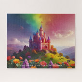 Betoverd kasteel op de heuvel legpuzzel (Horizontaal)