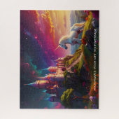 Betoverd kasteel op de heuvel legpuzzel (Verticaal)