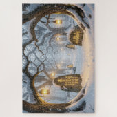 Betoverd Keltisch Winterwoud Legpuzzel (Verticaal)