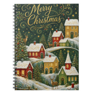 Betoverd Kerstmisdorp Notitieboek