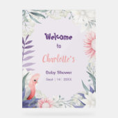 Betoverd lavendel genderneutraal Baby shower Acryl Bord (Voorkant)