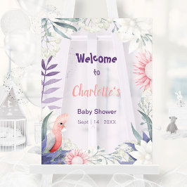 Betoverd lavendel genderneutraal Baby shower Acryl Bord