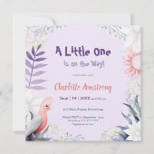 Betoverd lavendel genderneutraal Baby shower Kaart (Voorkant)