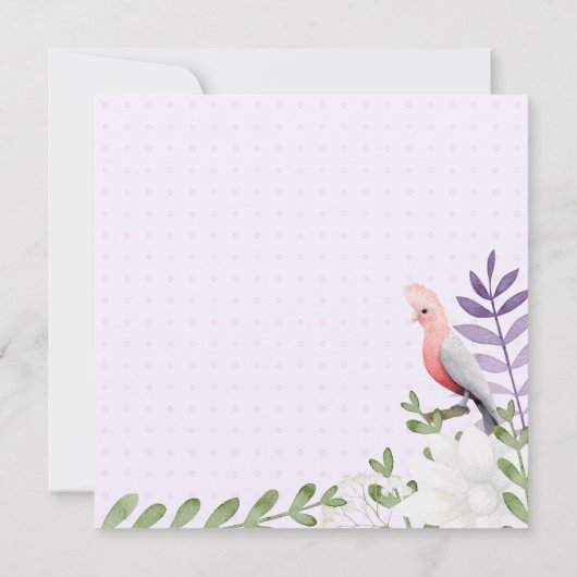 Betoverd lavendel genderneutraal Baby shower Kaart (Achterkant)