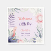 Betoverd lavendel genderneutraal Baby shower Servet (Voorkant)