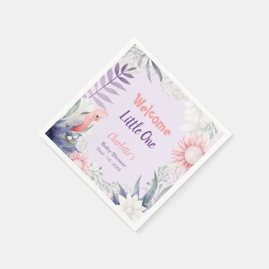 Betoverd lavendel genderneutraal Baby shower Servet (Hoek)
