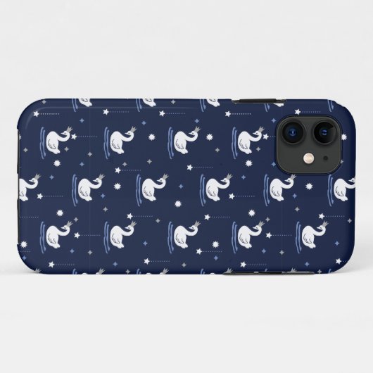 Betoverd meer - sierlijk zwaan patroon ontwerp Case-Mate iPhone case (Achterkant (horizontaal))