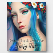 betoverd meisje met bloemen | Sprookje Fotoplaat (Voorkant)