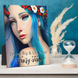  betoverd meisje met bloemen | Sprookje Fotoplaat