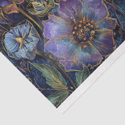 BETOVERD MIDNIGHT GARDEN DECOUPAGE WEEFSELPAPIER TISSUEPAPIER (Detail)