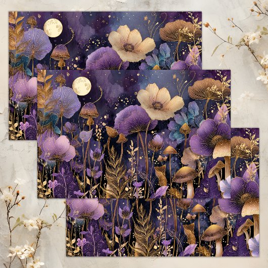 BETOVERD MIDNIGHT GARDEN DECOUPAGE WEEFSELPAPIER TISSUEPAPIER