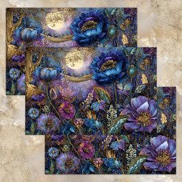 BETOVERD MIDNIGHT GARDEN DECOUPAGE WEEFSELPAPIER TISSUEPAPIER