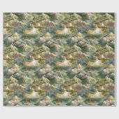 Betoverd Mountain Kingdom Wrapping Paper Cadeaupapier (Vlak)