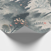 Betoverd nevelwoud met donker kasteel – etherisch cadeaupapier (Hoek)