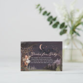 Betoverd Oerwoud Feeën Baby Shower Boek Verzoek Informatiekaartje (Staand voorkant)