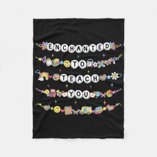 Betoverd om jou te leren armband leraar grappige a fleece deken