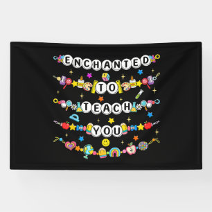 Betoverd om jou te leren Leraar Grappig Spandoek