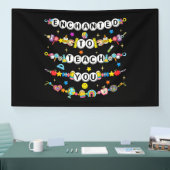 Betoverd om jou te leren Leraar Grappig Spandoek (Beurs)