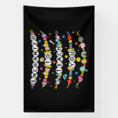 Betoverd om jou te leren Leraar Grappig Spandoek (Verticaal)