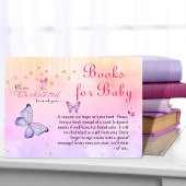 Betoverd om u te ontmoeten Butterfly Baby shower s Informatiekaartje