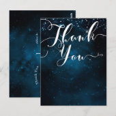 BETOVERD ONDER DE STERREN Sterrenhemel BEDANKT Briefkaart (Voorkant / Achterkant)