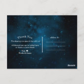 BETOVERD ONDER DE STERREN Sterrenhemel BEDANKT Briefkaart (Achterkant)